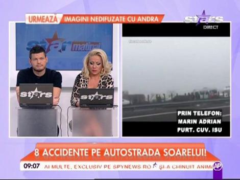 Accidente in lanţ pe Autostrada Soarelui