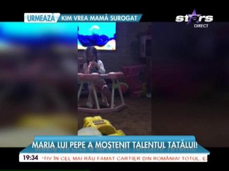 Maria, fetiţa lui Pepe, a moştenit de la tatăl său pasiunea pentru muzică