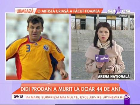 Trupul lui Didi Prodan, depus pe Arena Naţională