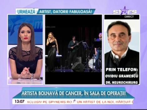 Artista care are o tumoră pe creier va fi operată!