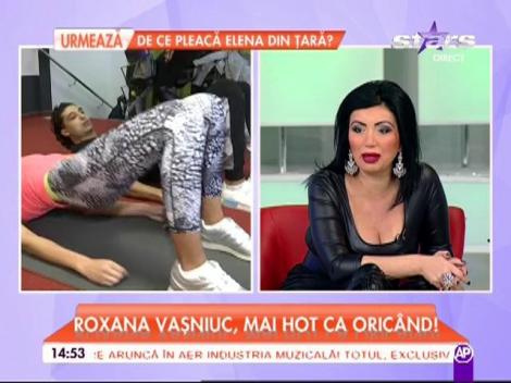 Roxana Vaşniuc s-a întors în sala de fitness să facă ravagii!