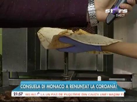 Consuela di Monaco s-a angajat la o shaormerie!