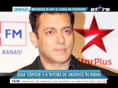 Iulia Vântur s-a întors de urgență în India