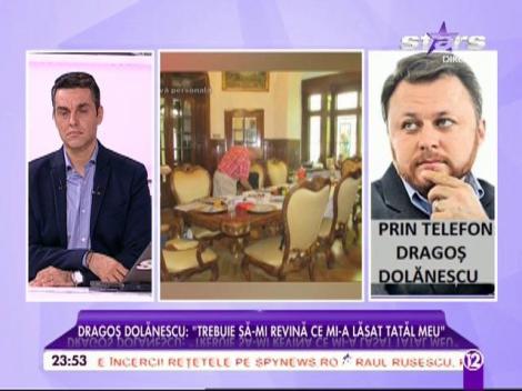 Dragoș Dolănescu: ”Până acum, fratele meu s-a folosit de absolut tot ce a rămas de la tata”