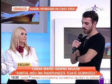 Crina Matei a dat cărţile pe faţă. Uite ce a răspuns c&acirc;nd a fost &icirc;ntrebată despre diferenţa de v&acirc;rstă dintre ea şi iubitul ei