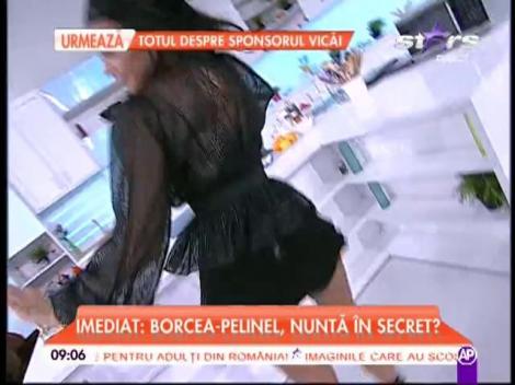 Raluca Dumitru, ţinută provocatoare şi mişcări lascive. A apărut aşa la "Star Matinal" şi a atras toate privirile