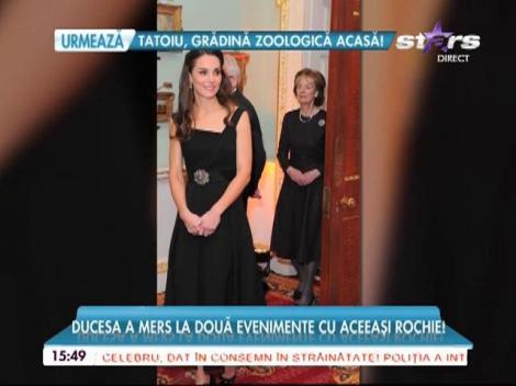 Kate Middleton a mers la două evenimente cu aceeași rochie