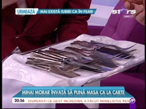 Mihai Morar învață să pună masa ca la carte de la Kera Calița