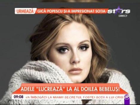 Adele "lucrează" la al doilea bebeluş