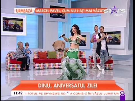 De ziua sa, Dinu Maxer a primit o SUPER VESTE de la Deea: "Însărcinată!" Toată lumea i-a felicitat!