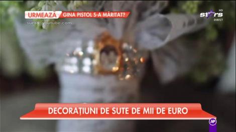 Decorațiuni de sute de mii de euro la o nuntă