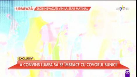 Românca Lana Dumitru a convins o lume întreagă să poarte o bucată din covorul bunicii ei