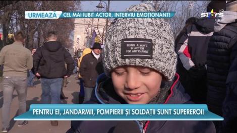 Pentru copii, jandarmii, pompierii și soldații sunt supereroi