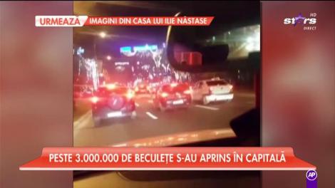 S-au aprins luminițele de Crăciun în București! Cum arată acum Capitala? (VIDEO)