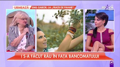 Laviniei Pârva i s-a facut rău în faţa unui bancomat după ce a verificat cardul!