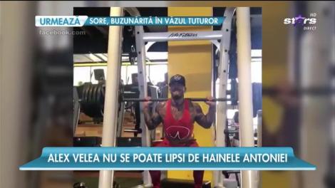 Alex Velea a mers la sală în colanţii Antoniei!