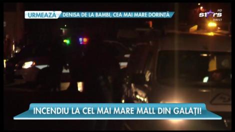Incendiu la cel mai mare centru comercial din Galați