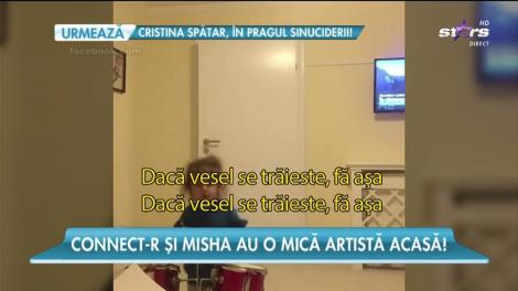 Maya, fiica lui Connect-R, a învățat să cânte la tobe și ține concerte