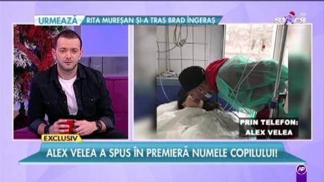 Alex Velea a spus în premieră numele bebelușului său! Surpriză de proporții oferită de cei doi îndrăgostiți!