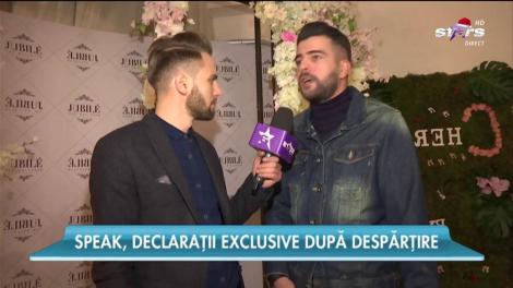 Speak, primele declarații oficiale, după despărțirea de Adelina Pestrițu: "Timpul este cel mai bun prieten"