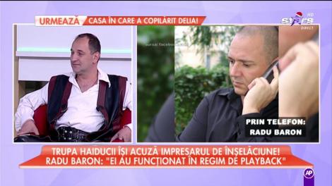Trupa "Haiducii" îl acuză pe Radu Baron de înşelăciune!