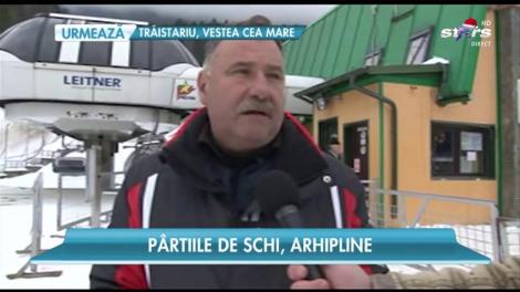 Iarna și-a intrat în drepturi pe pârtiile din Bușteni