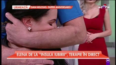 Elena de la "Insula Iubirii" a făcut terapie la coloană, în direct!