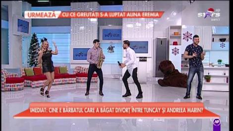 Dinu Maxer, colind de Crăciun în platoul matinalilor