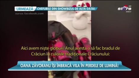 Oana Zăvoranu a aranjat locuința pentru sărbători
