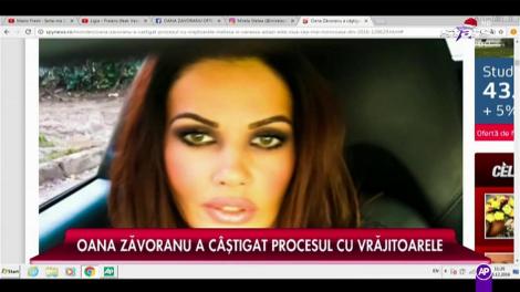Oana Zăvoranu a câştigat procesul cu vrăjitoarele