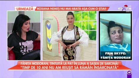 Făniţa Modoran, internată la spital! Luptă pentru viaţa ei şi a copilului nenăscut!