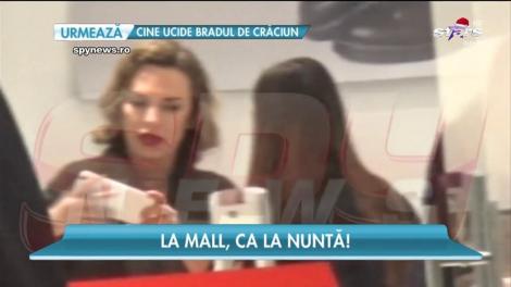 Anna Lesko, la mall, ca la nuntă!