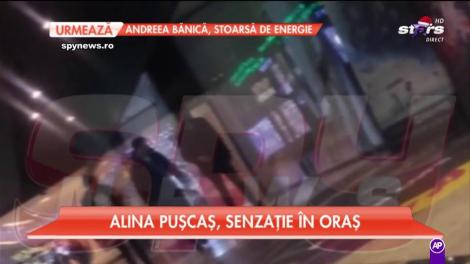 Alina Puşcaş a făcut senzaţie în oraş!