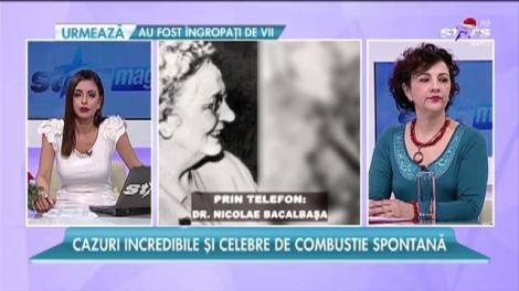 Dr. Bacalbaşa, despre combustia spontană: "Este vorba despre un efect genetic"