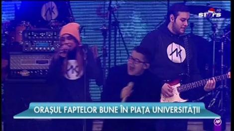 Akcent, show live în Piața Universității