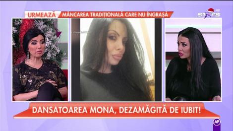 Mona dansatoarea, dezamăgită de iubit. Ea și-a dorit un cadou, el a pus-o la muncă!