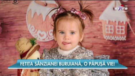 Fetiţa Sânzianei Buruiană, o păpuşică vie!