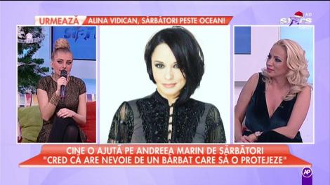 Cine o ajută pe Andreea Marin de sărbători