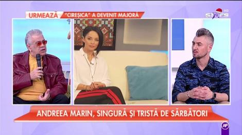 Andreea Marin, singură şi tristă de Sărbători