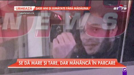 Dima, masă de Crăciun în mașina personală