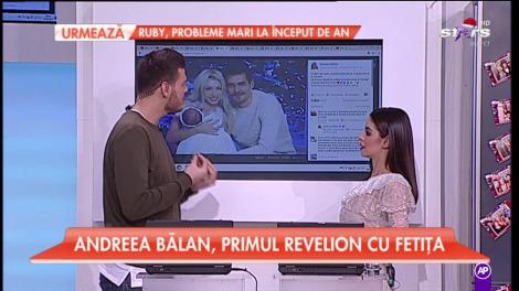 Andreea Bălan, primul Revelion cu fetiţa