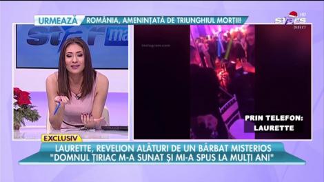 Laurette a petrecut Revelionul alături de un bărbat misterios