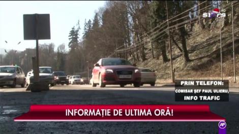 Panică pe A2! Un autoturism a luat foc