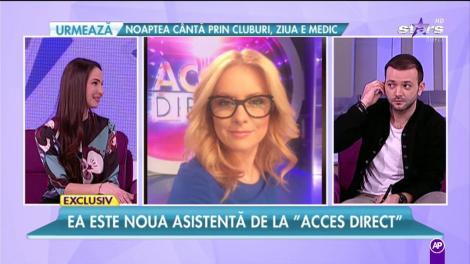 Simona Gherghe are colegă nouă. Ea este noua asistentă de la ”Acces Direct”!