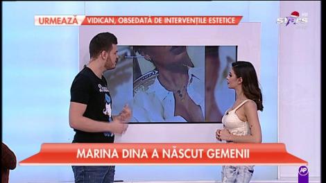 Marina Dina a născut gemenii