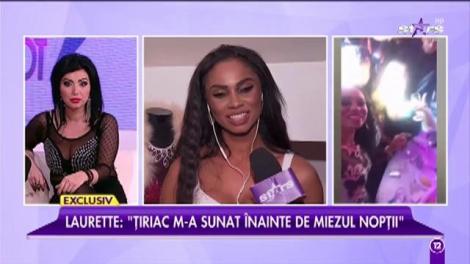 Laurette, surprinsă în ipostaze compromițătoare. Un domn galant i-a făcut Revelionul mai incitant