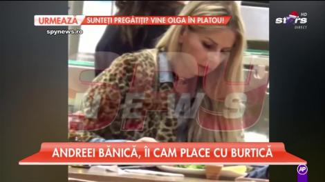 O mămică pofticioasă! Andreea Bănică a făcut prăpăd într-un fast food, chiar sub ochii fanilor (VIDEO)
