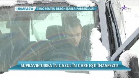 Ce măsuri trebuie să luați în cazul în care viscolul vă surprinde în mașină! Ghidul oferit de Inspectoratul pentru Situații de Urgență