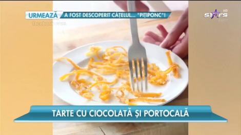Tarte cu ciocolată și portocală