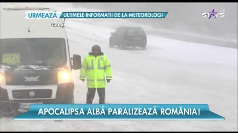 România este sub nămeți! Zeci de drumuri au fost complet blocate iar unele localități sunt izolate